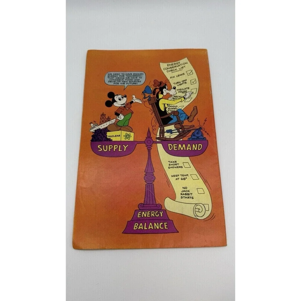 Mickey Mouse And Goofy Explore Energy Conservation 1978 Giveaway